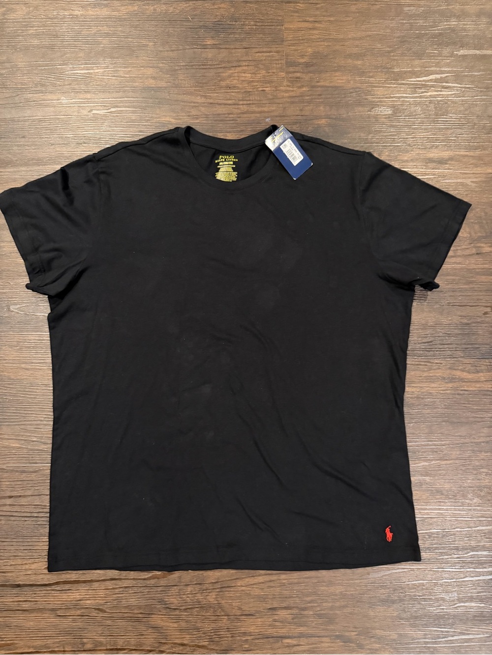 Polo by Ralph Lauren Men's Black Crew Neck T-Shirt. Size 2XL New with Tags
